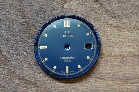Omega Dial Seamaster 120m - 168.1501 - blue incl. steel hands
