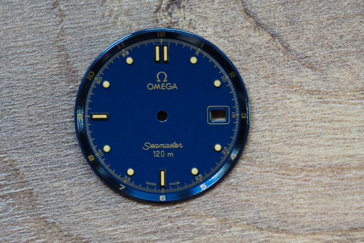 Omega Dial Seamaster 120m - 168.1501 - blue incl. steel hands