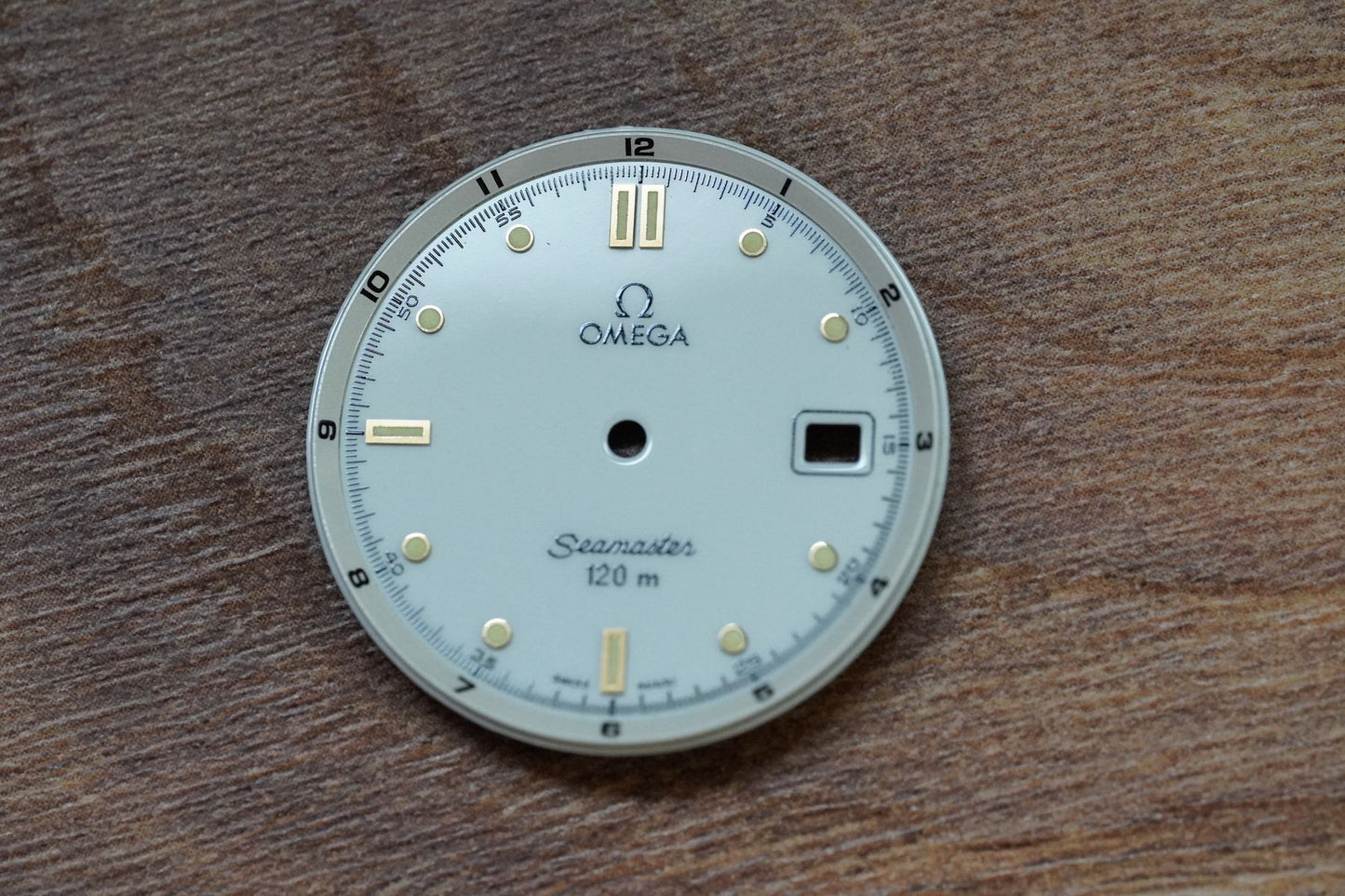 Omega Dial Seamaster 120m - 168.1501 - white incl. steel hands