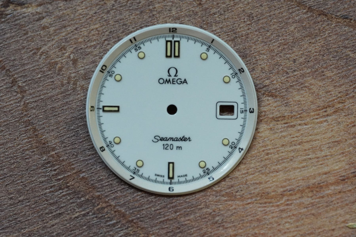 Omega Dial Seamaster 120m - 168.1501 - white incl. steel hands