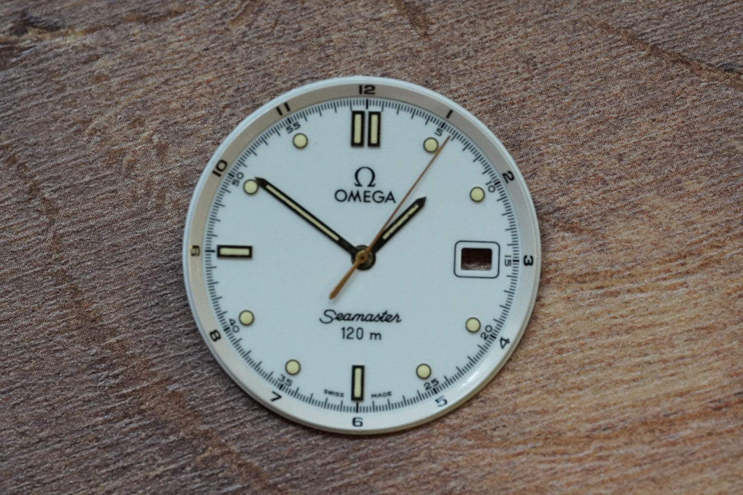 Omega Dial Seamaster 120m - 168.1501 - white incl. steel hands