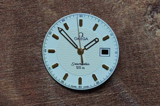 Omega Dial Seamaster 120m - 596.1501 - white incl. steel hands
