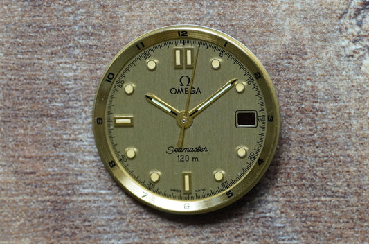 Omega Dial Seamaster 120m - 596.1501 - gold incl. hands