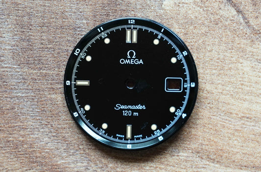 Omega Dial Seamaster 120m - 196.1501 - black incl. steel hands