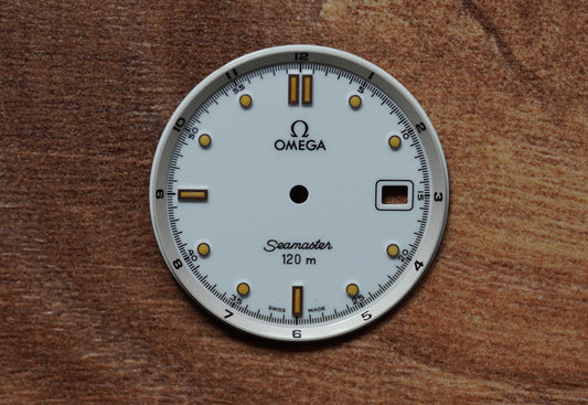 Omega Dial Seamaster 120m - 196.1501 - white incl. steel hands