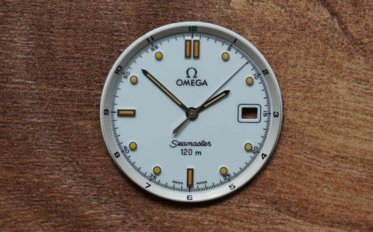Omega Dial Seamaster 120m - 196.1501 - white incl. steel hands
