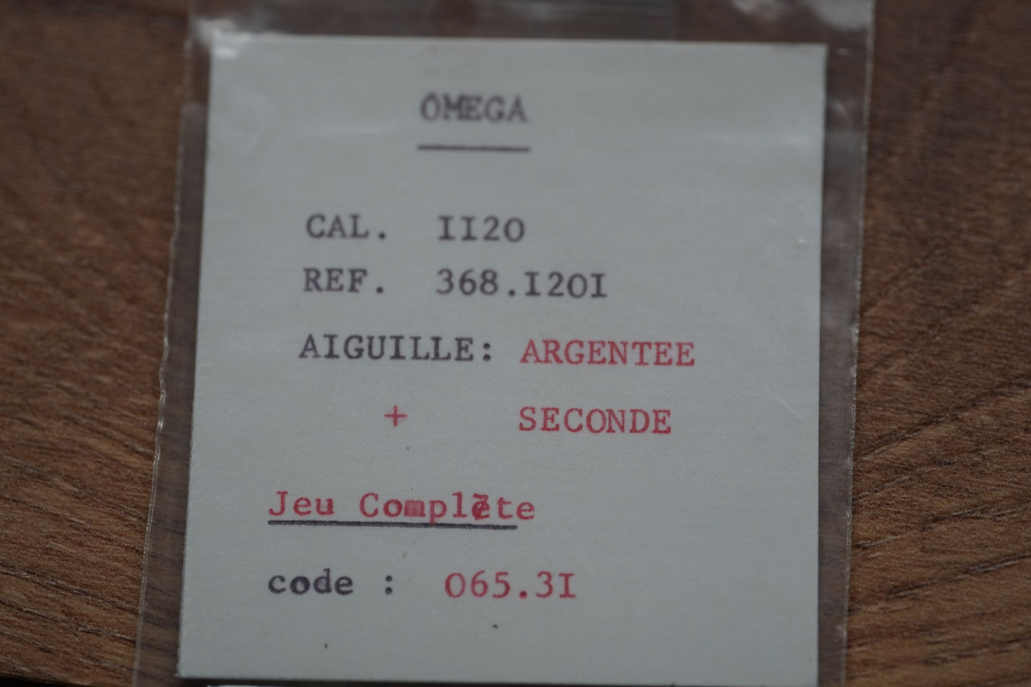 Omega hands - cal 1120 - Constellation