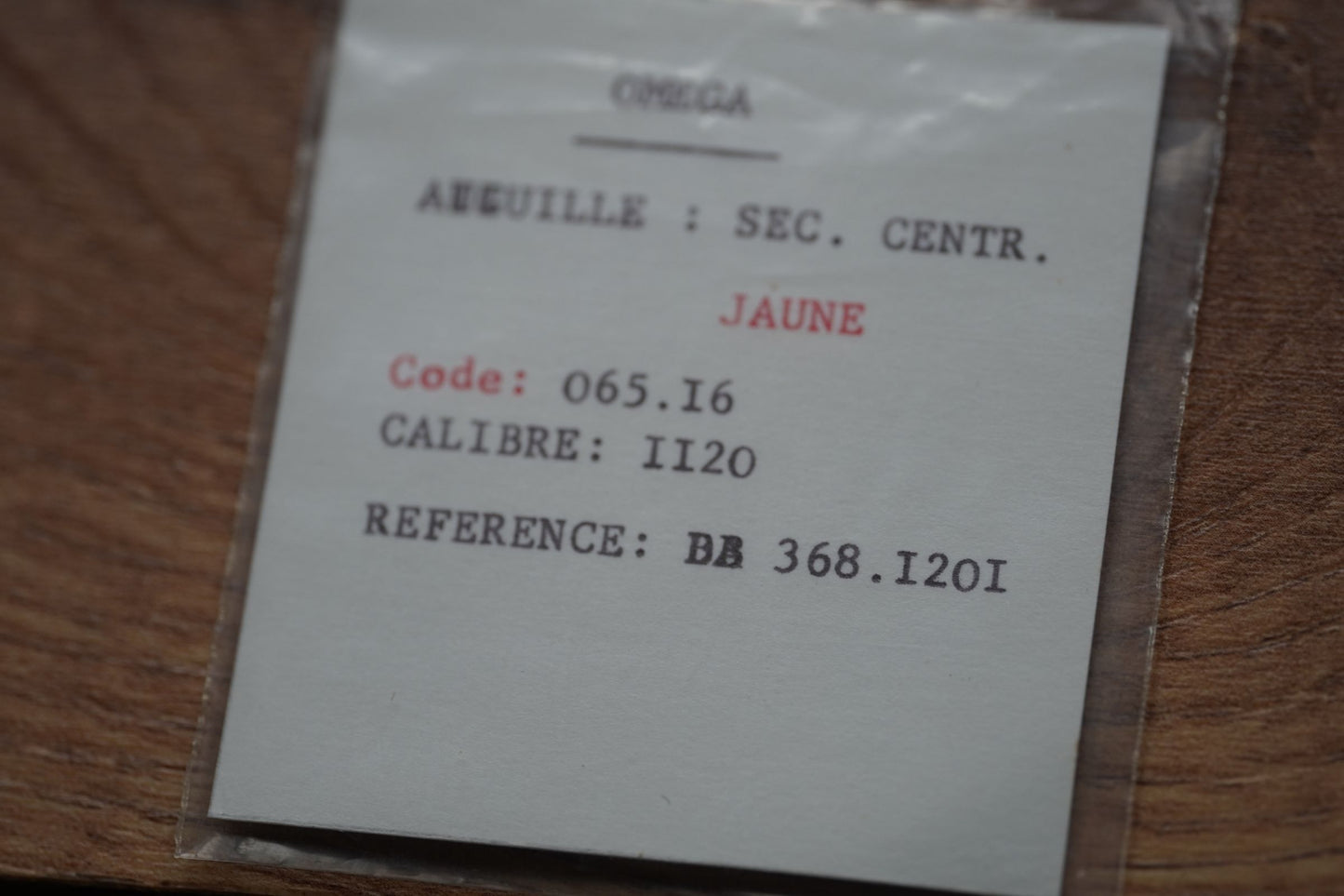 Omega hands - cal 1120 - Constellation