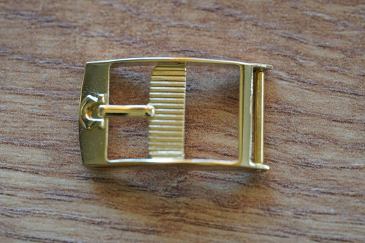 Omega buckle 12mm gold plated