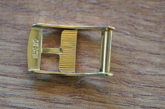 Omega buckle 12mm gold plated