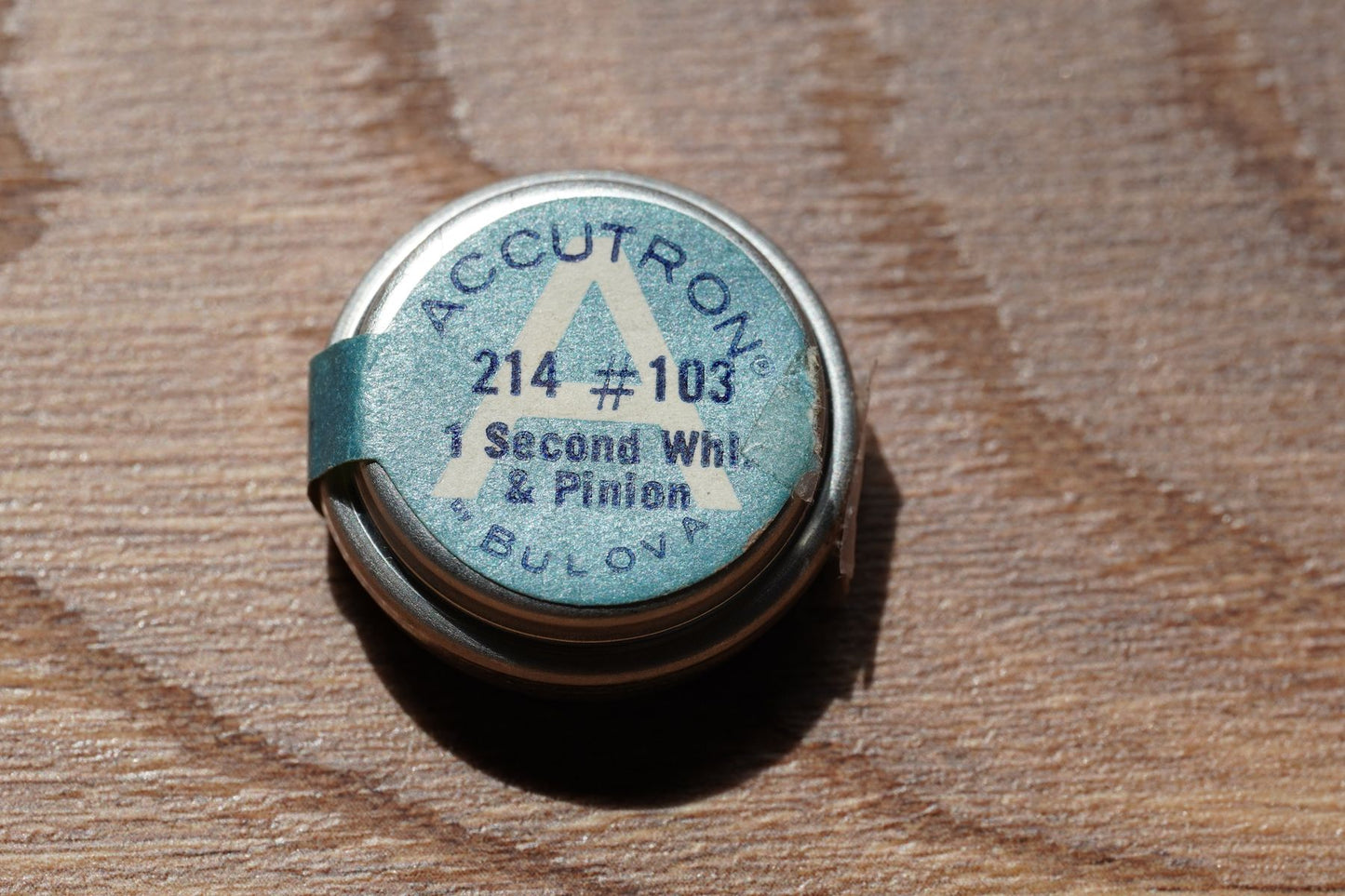 Bulova cal 214 part 103 Second wheel & pinion