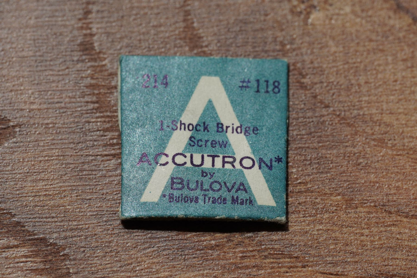 Bulova cal 214 part 118 Shock bridge screw