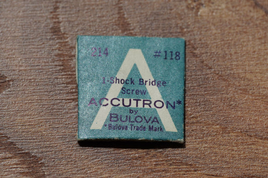 Bulova cal 214 part 118 Shock bridge screw