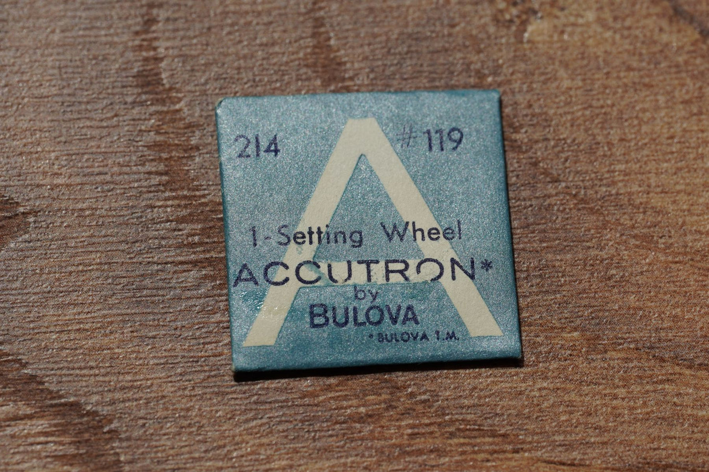 Bulova cal 214 part 119 Setting wheel