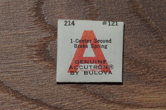 Bulova cal 214 part 121 Center second brake spring