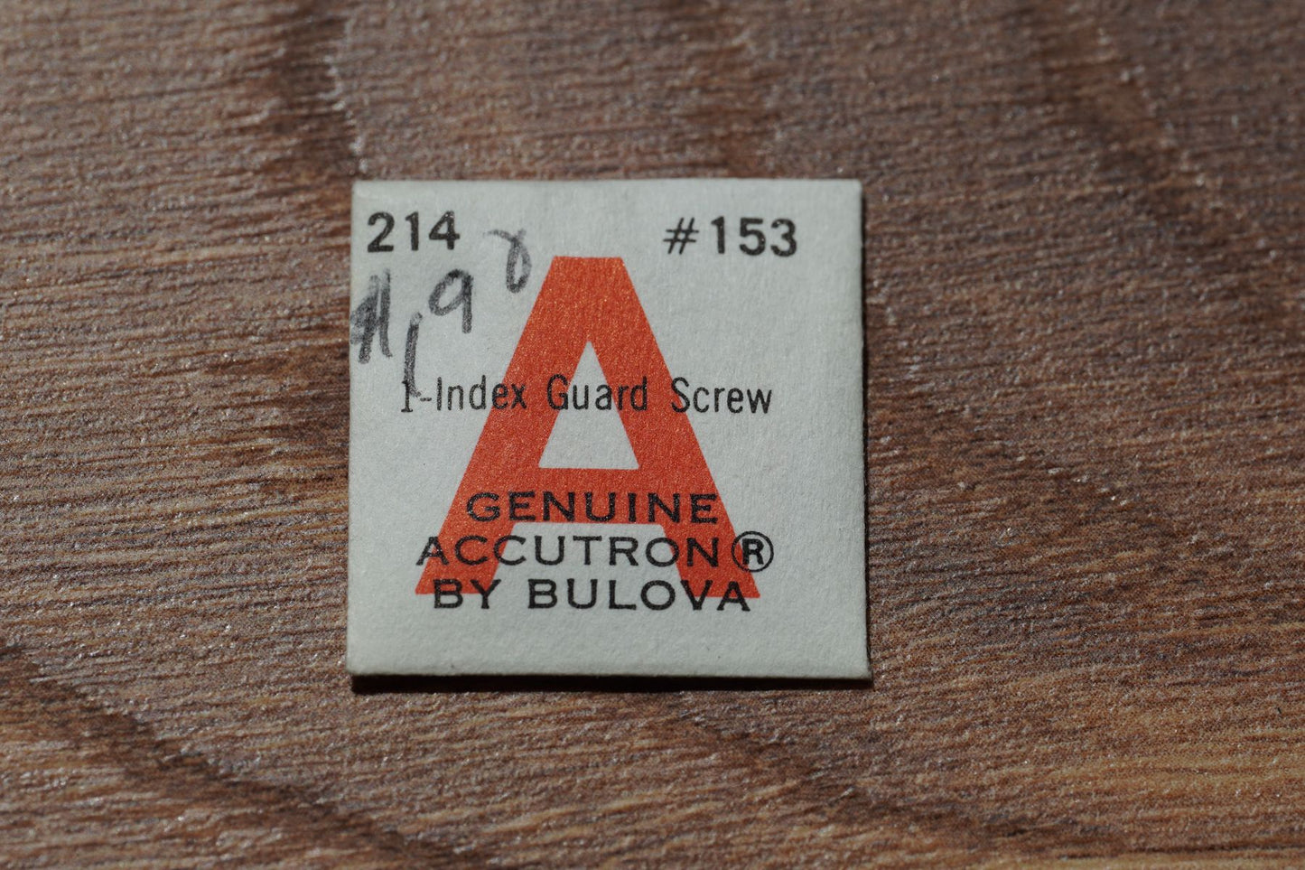 Bulova cal 214 part 153 Index guard screw