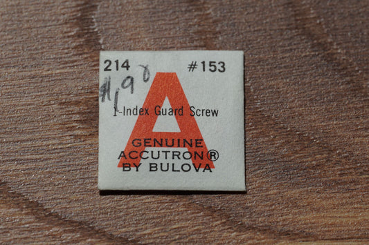 Bulova cal 214 part 153 Index guard screw