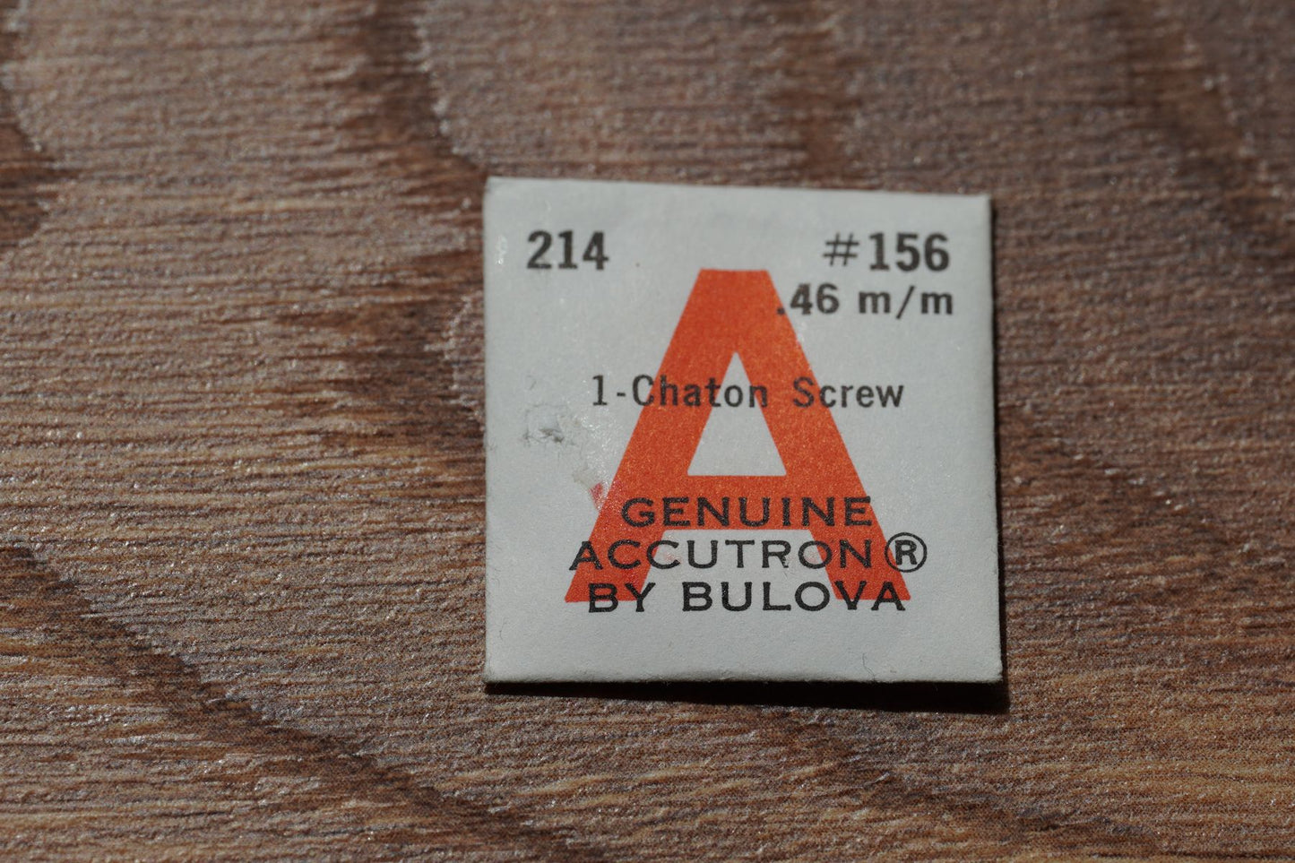 Bulova cal 214 part 156 Chaton screw