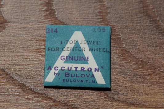 Bulova cal 214 part 165 Top jewel for center wheel