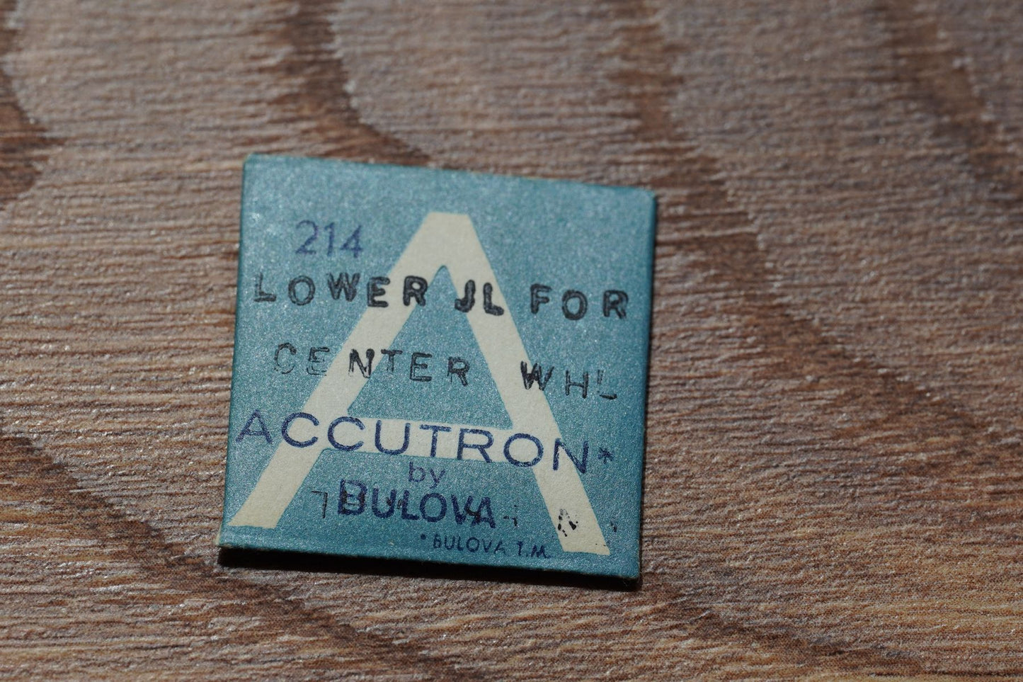 Bulova cal 214 part 166 Lower jewel for center wheel