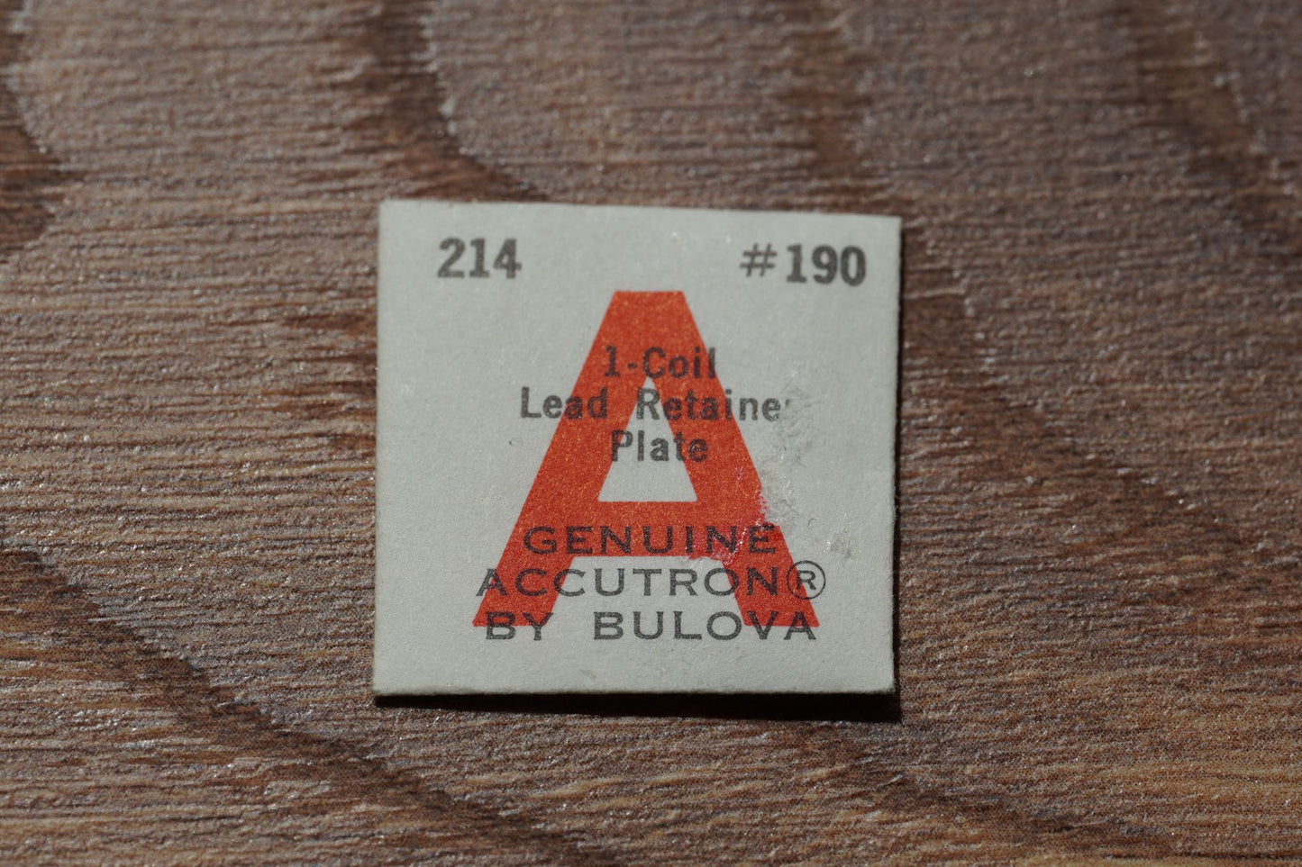 Bulova cal 214 part 190 Coil lead retainer plate