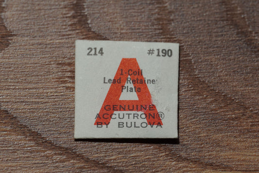 Bulova cal 214 part 190 Coil lead retainer plate