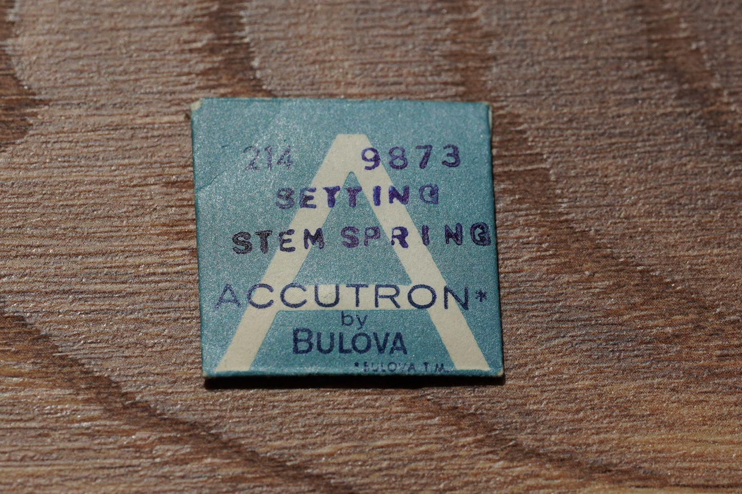 Bulova cal 214 part 9876 Setting stem spring