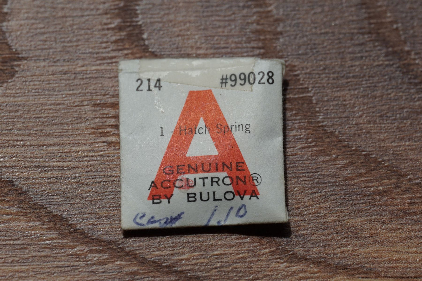 Bulova cal 214 part 99028 Hatch spring