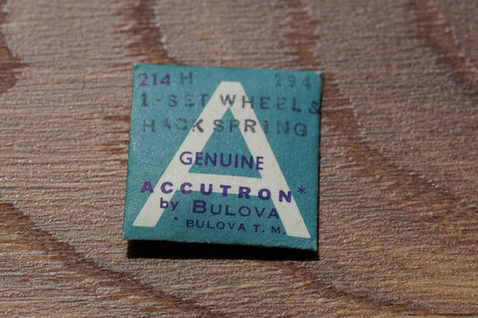 Bulova cal 214H part 194 Setting wheel & hack spring