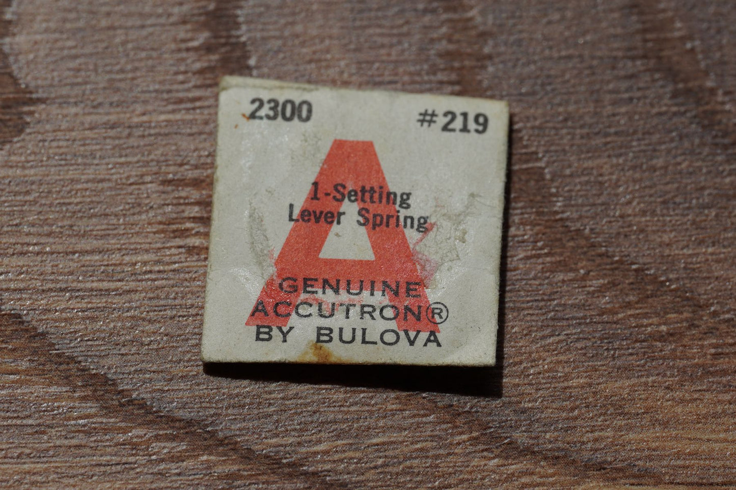 Bulova cal 2300 part 219 Setting lever spring