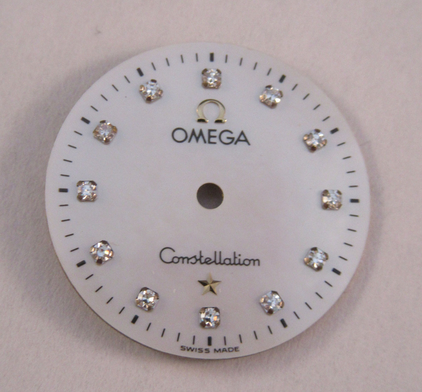 Omega Dial Constellation white + brilliants